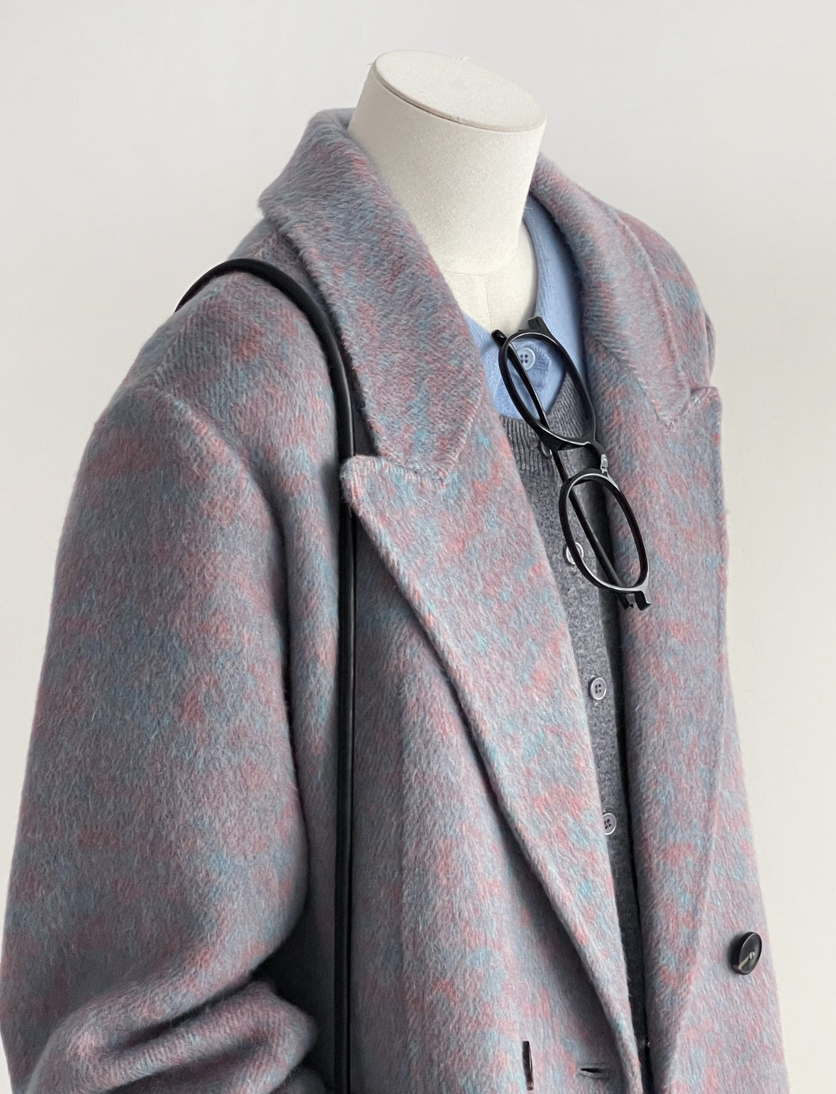 ‘Veyra’ Double-Faced Short Women Blazer (Purple)