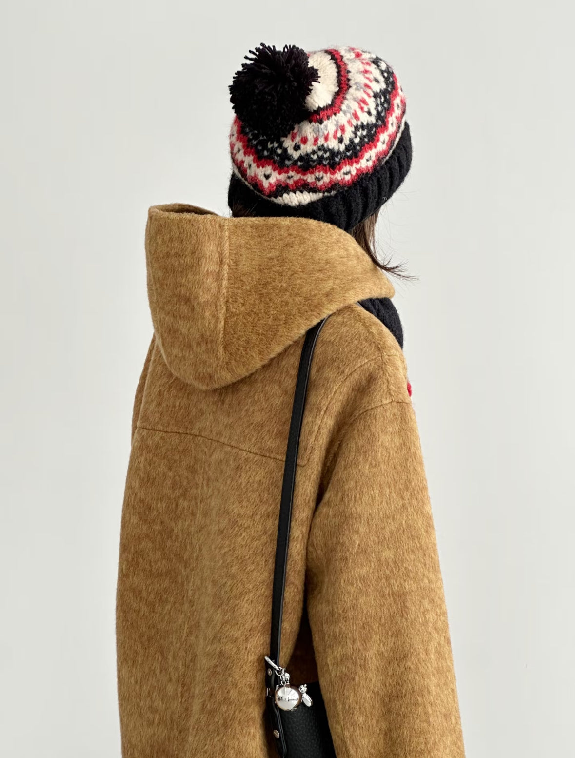 Dawn Mustard Hooded Toggle Wool Jacket