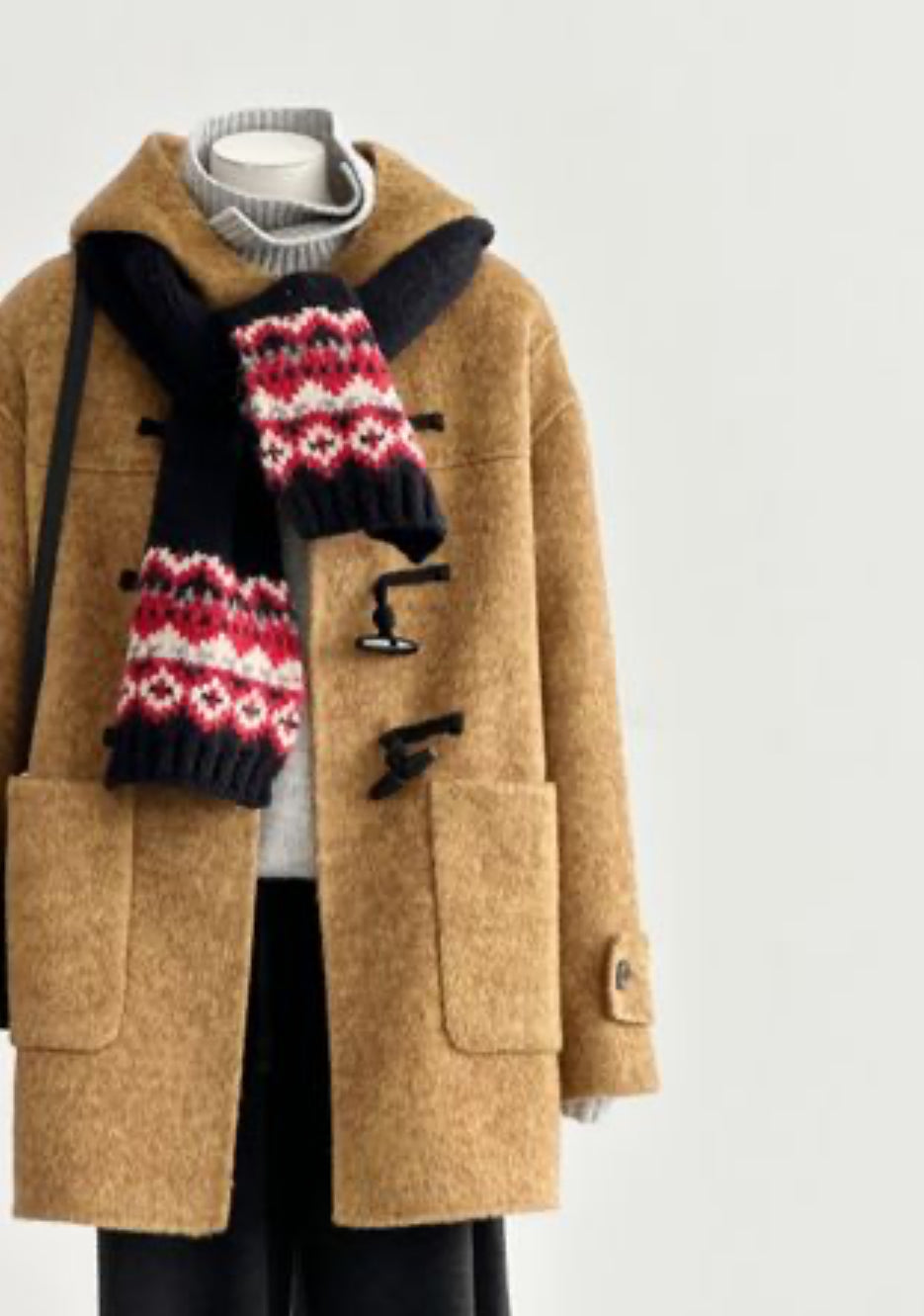 Astra Stand Collar Coat - Mustard