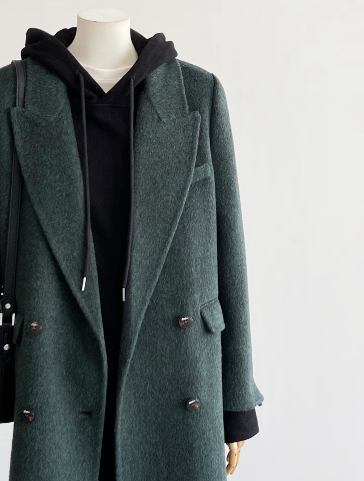 ‘Seren’ Olive green Longline Trench Coat