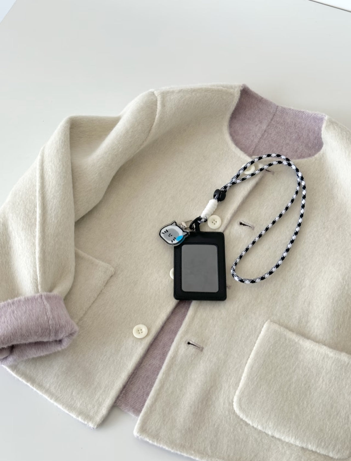 ‘Aria’ Reversible Lavender Wool Jacket