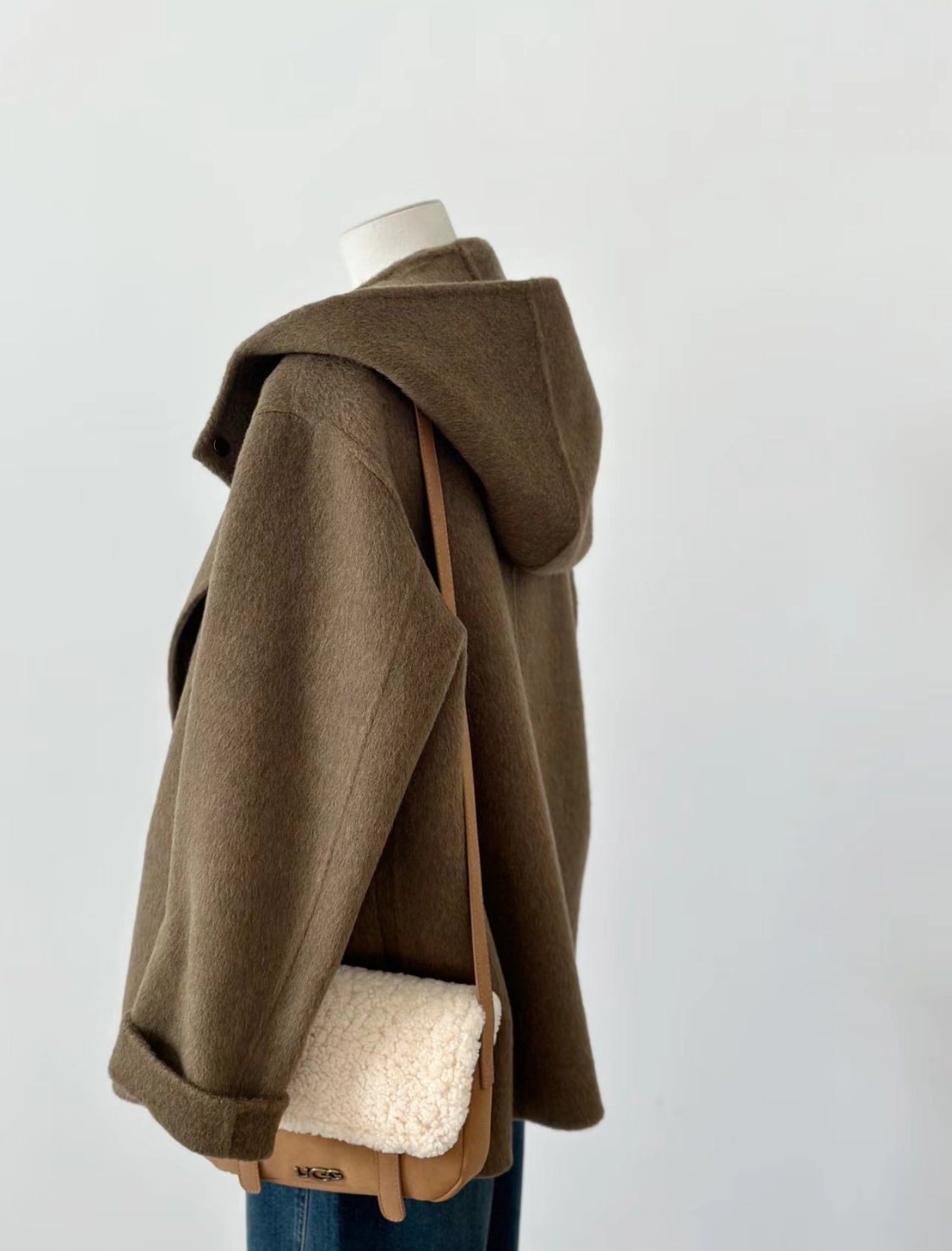 3 in 1 Brown Wool Jacket and Vest
