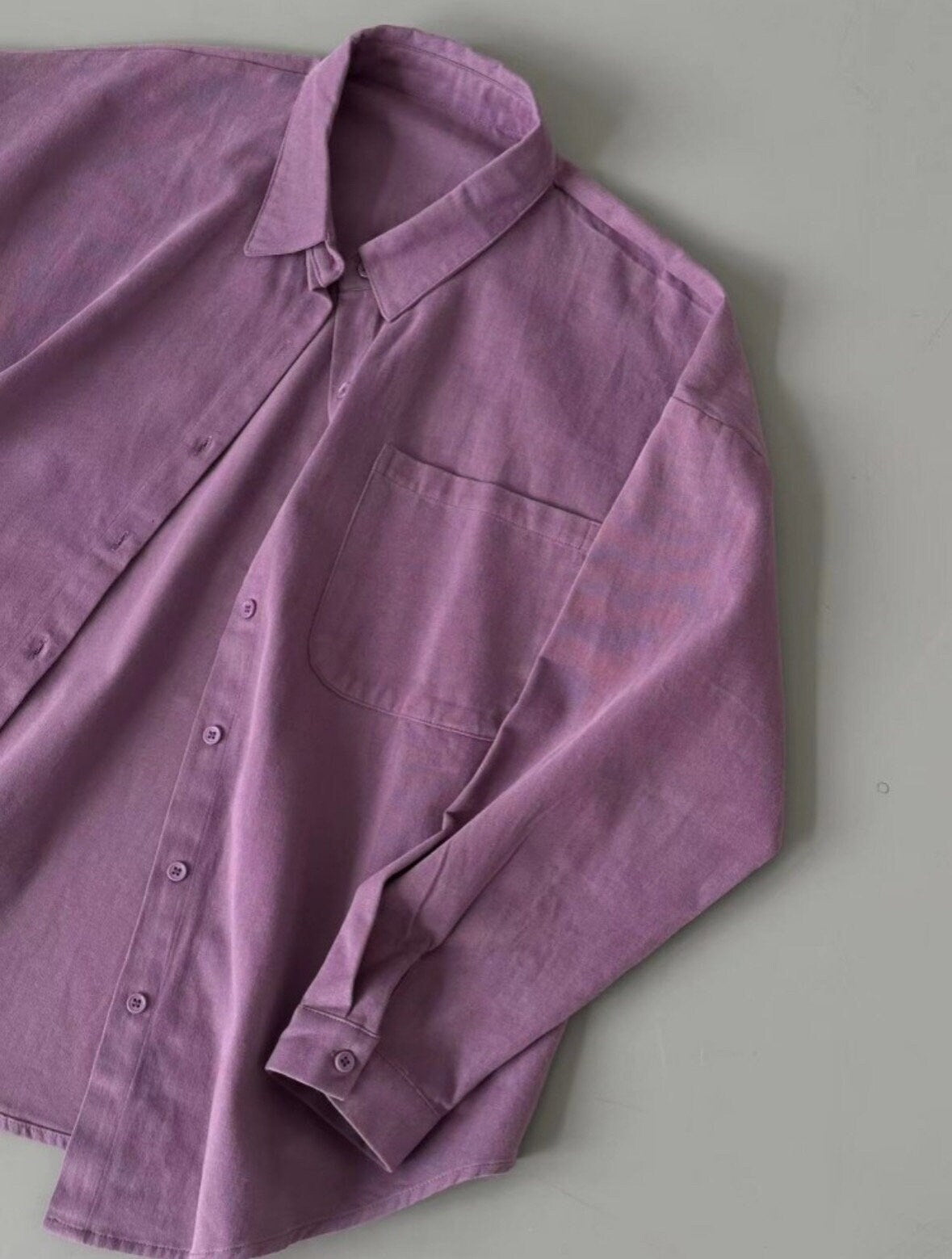 Unisex Women Men Casual Purple Shirt/ Italian Shirt