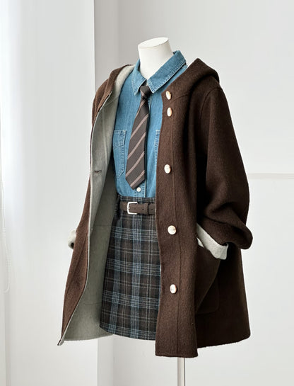 Bivor Two-tone Wool Jacket with Gloves - 2 Colors