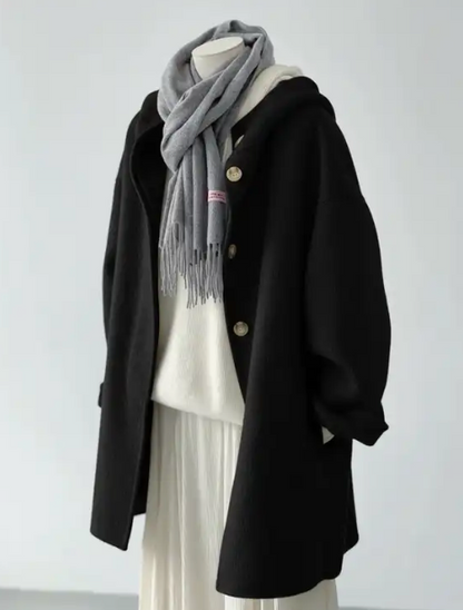 Sera Mid-Length wool jacket - Black