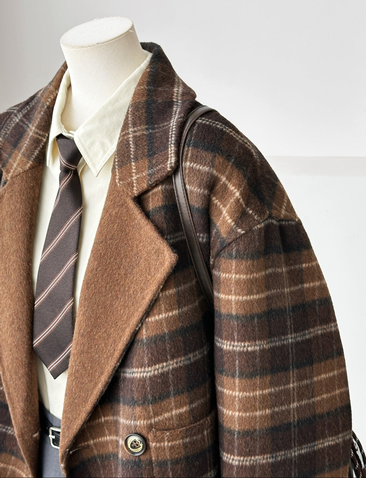 Aria Short Reversible Wool Coat