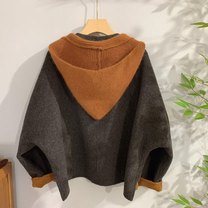 2 Sizes - Mori Knit Hood Wool Jacket - 3 Colors