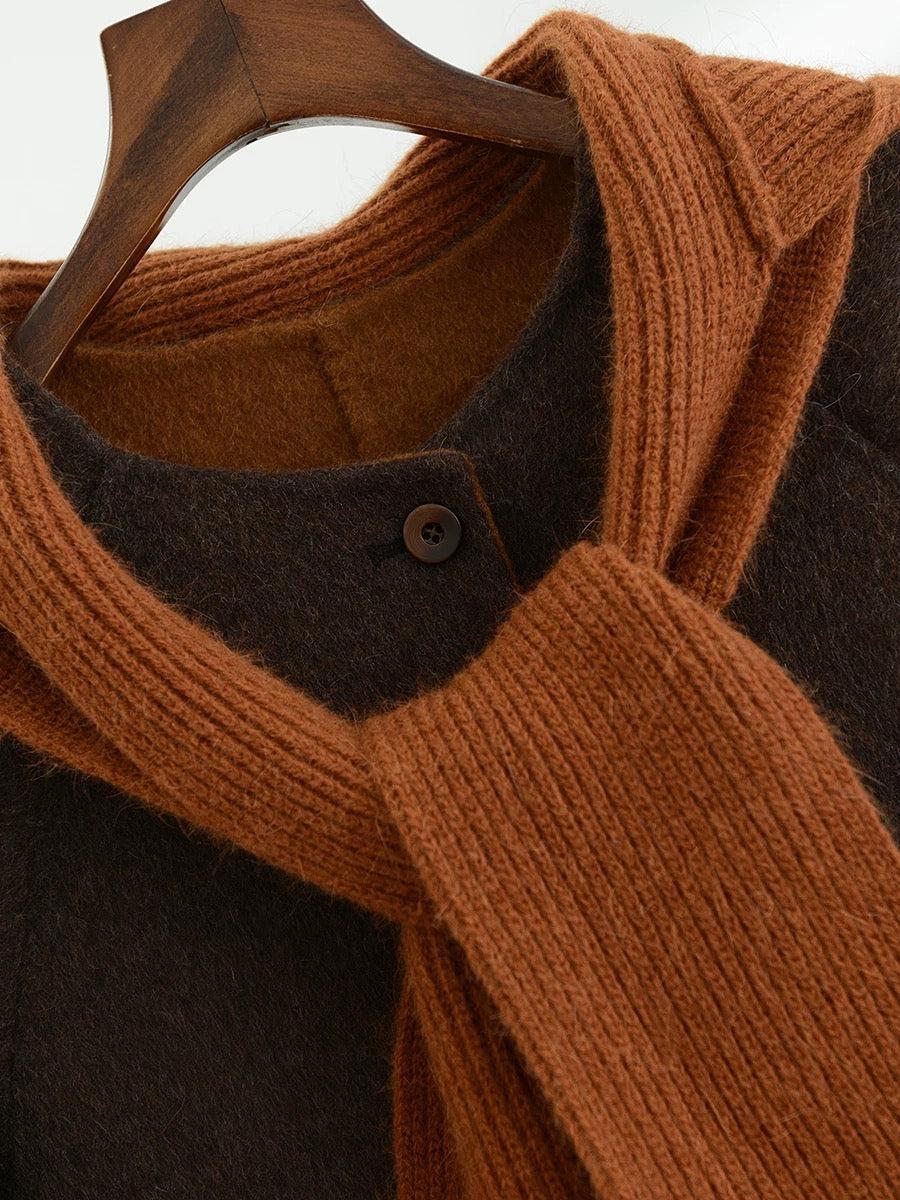 2 Sizes - Mori Knit Hood Wool Jacket - 3 Colors