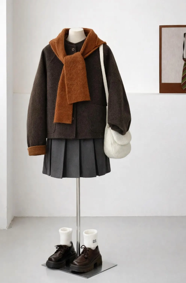 2 Sizes - Mori Knit Hood Wool Jacket - 3 Colors