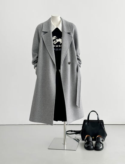 Pre-order ‘Sage’ Gray Longline Trench Coat