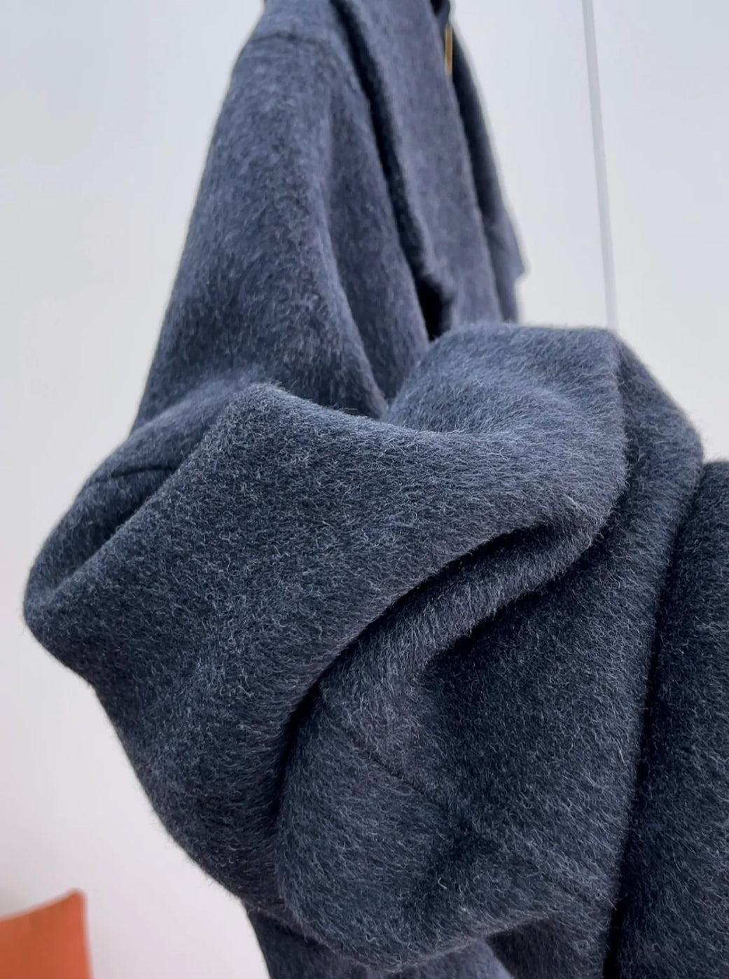 3 Sizes - Julia Longline Wool Coat