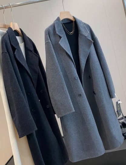 3 Sizes - Julia Longline Wool Coat