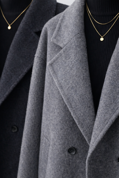 3 Sizes - Julia Longline Wool Coat