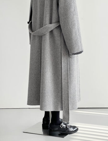 Pre-order ‘Willow’ Gray Longline Trench Coat