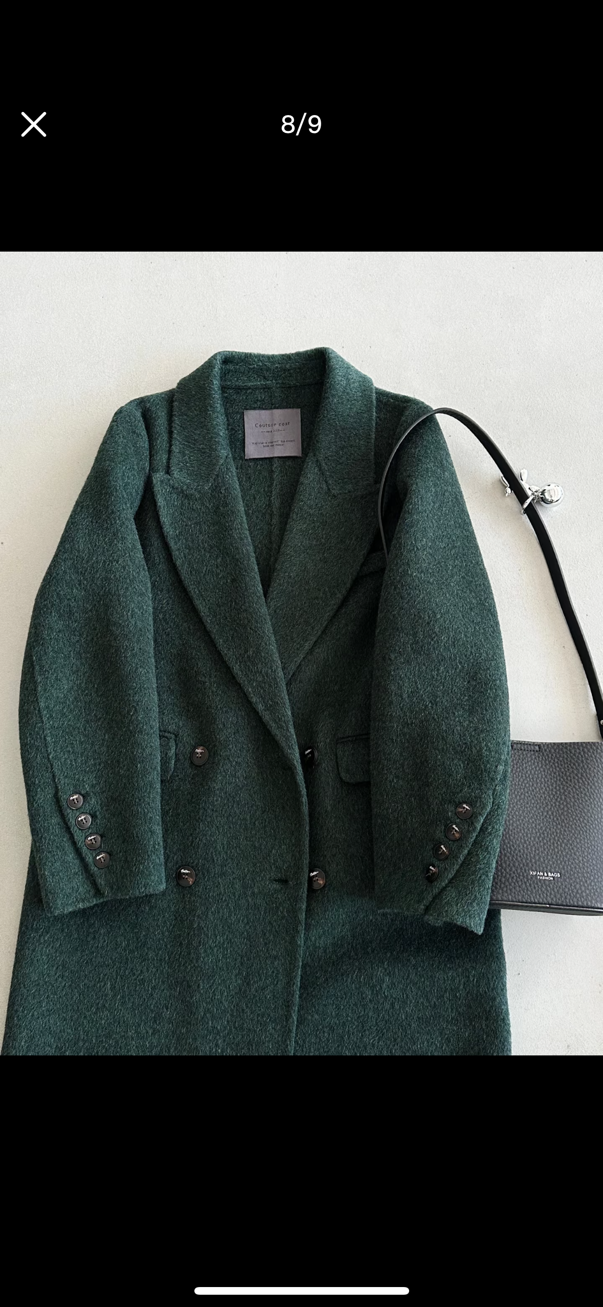 ‘Seren’ Olive green Longline Trench Coat