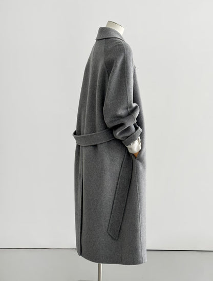 Pre-order ‘Sage’ Gray Longline Trench Coat