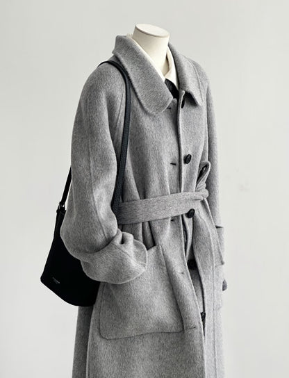 Pre-order ‘Willow’ Gray Longline Trench Coat