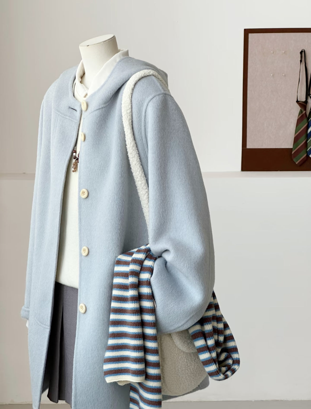 Sera Mid-Length Hooded Wool Jacket - 7 colors