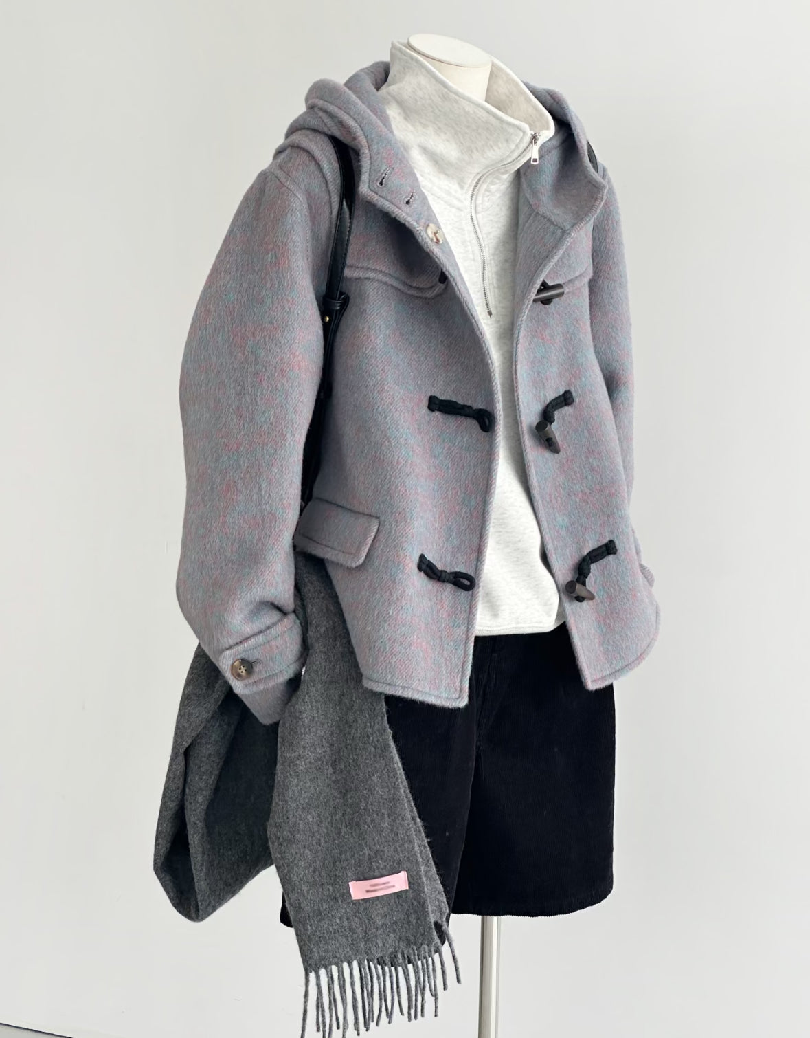 Pre-order ‘Monet'  Toggled Short Wool Jacket - Lavender