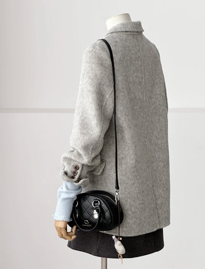 Ember Wool Double-breasted Blazer - Gray