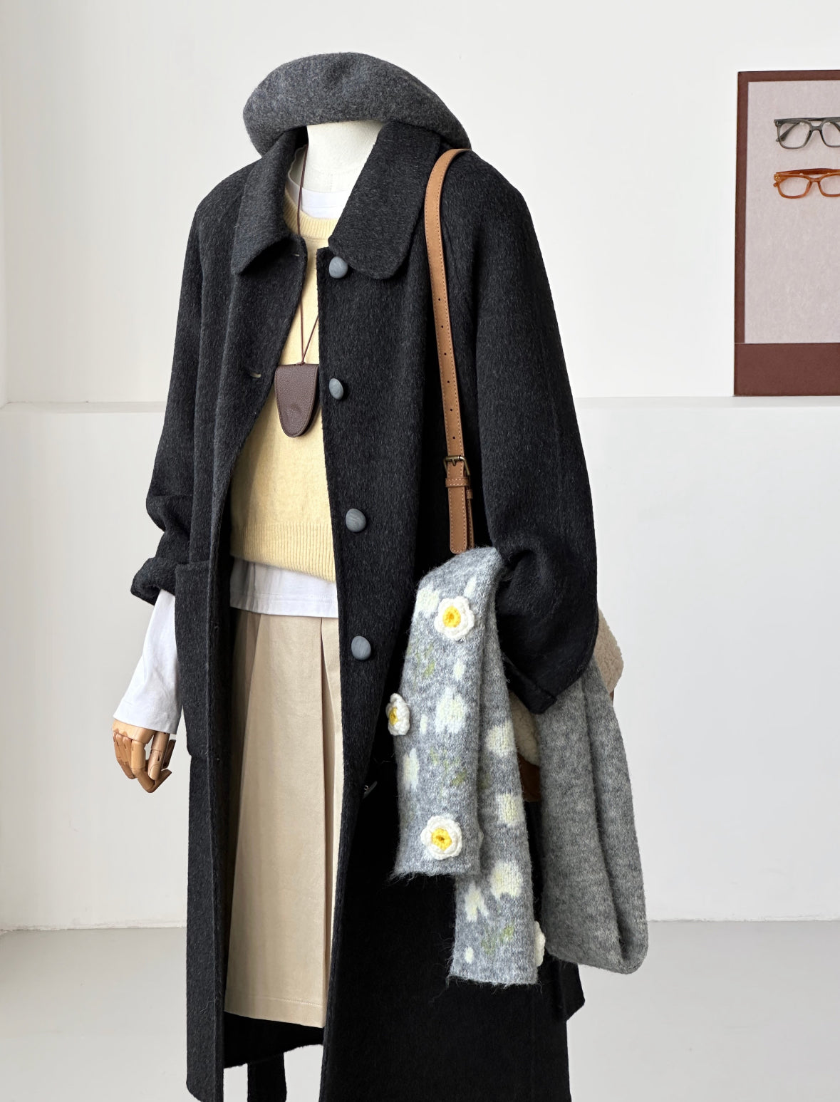 Willow Longline Trench Coat - Black