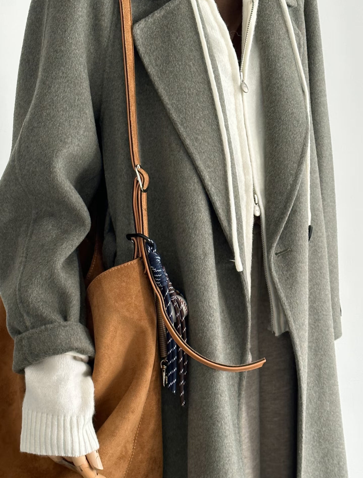 ‘Olive’ Longline Wool Trench Coat