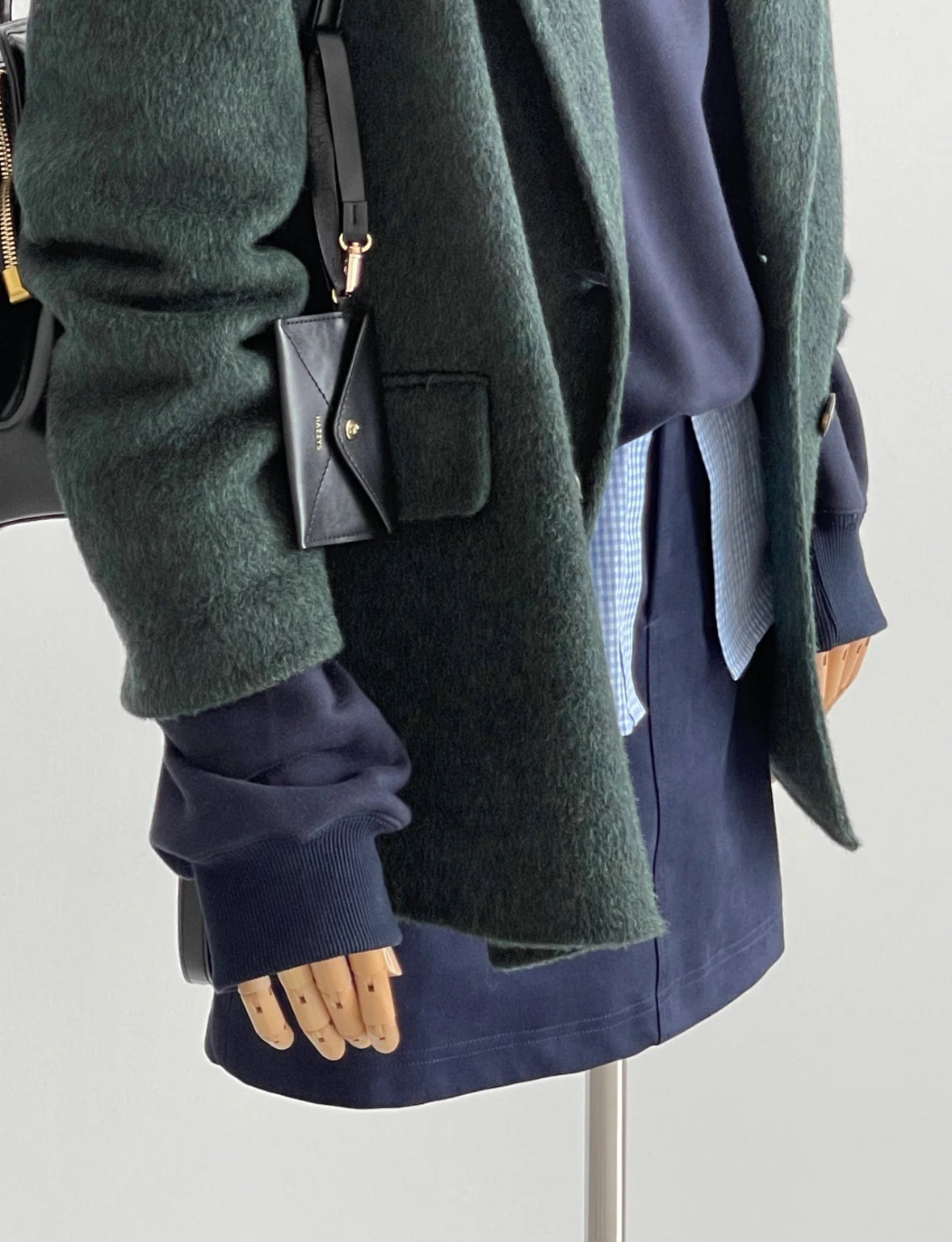 Ember 100% Wool Double-breasted Blazer - Green