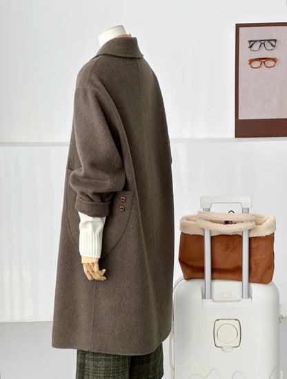 Willow Longline Trench Coat - Brown