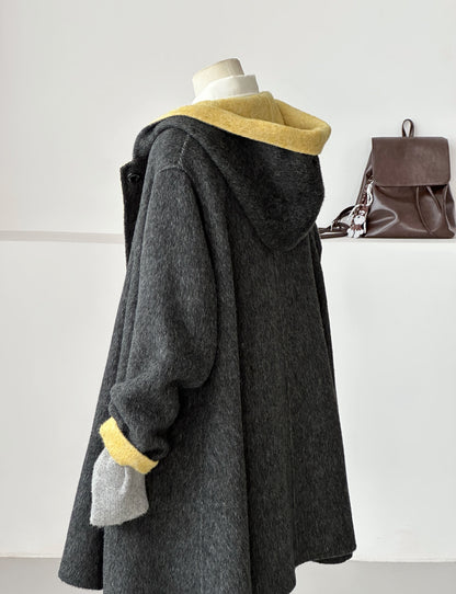 Bivor Two-tone Wool Jacket - Charcoal