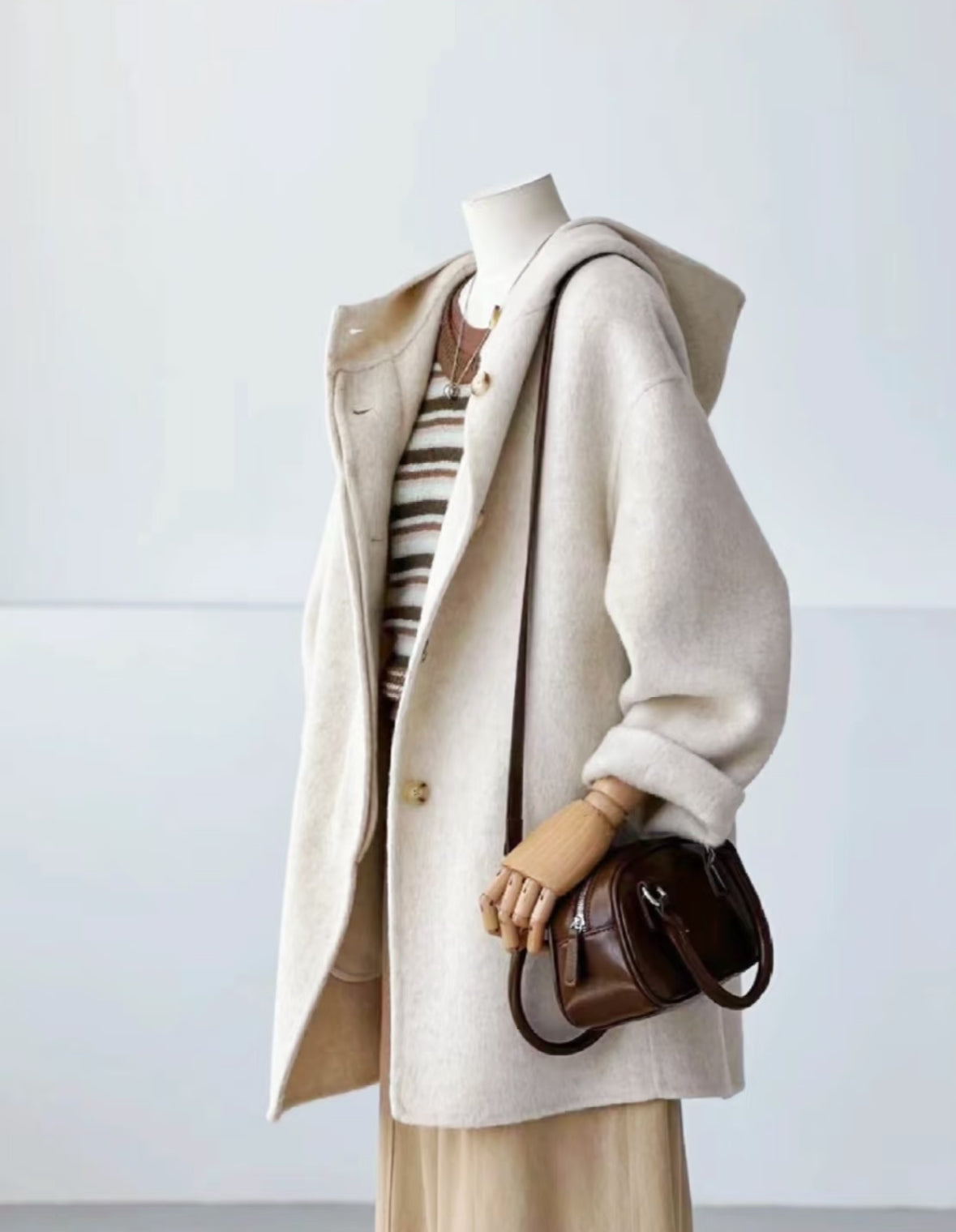 Sera Mid-Length Hooded Wool Jacket - 7 colors