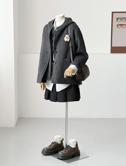 Dualis 3 in 1 Wool Jacket and Vest Set - Charcoal