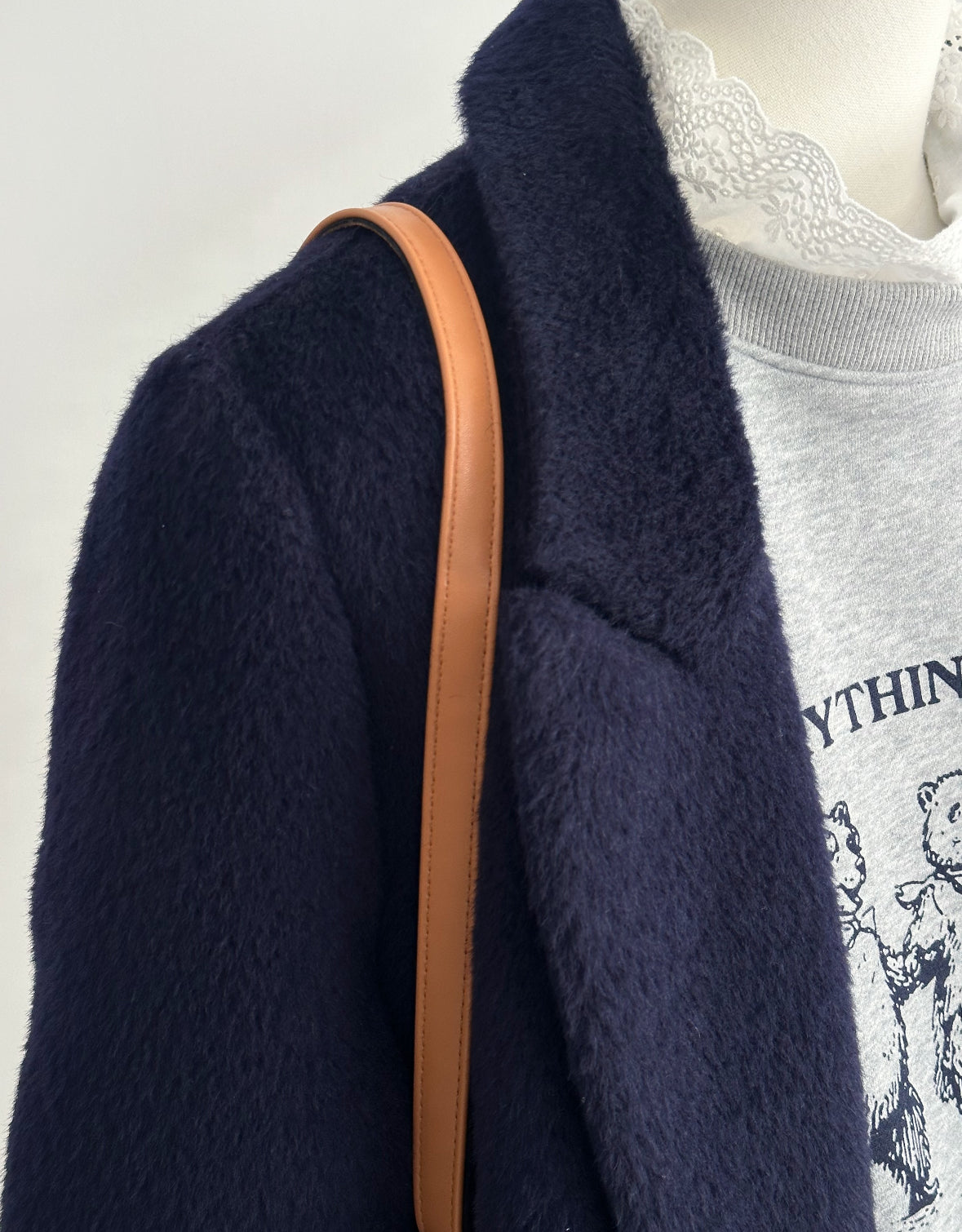 Eden Longline Trench Coat - Navy