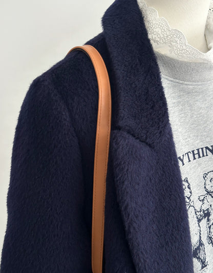 Eden Longline Trench Coat - Navy