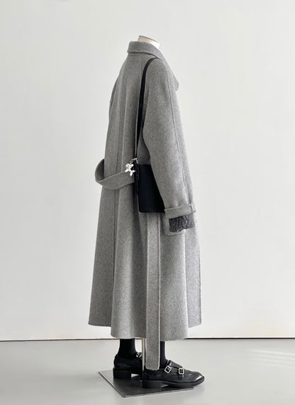 Pre-order ‘Willow’ Gray Longline Trench Coat