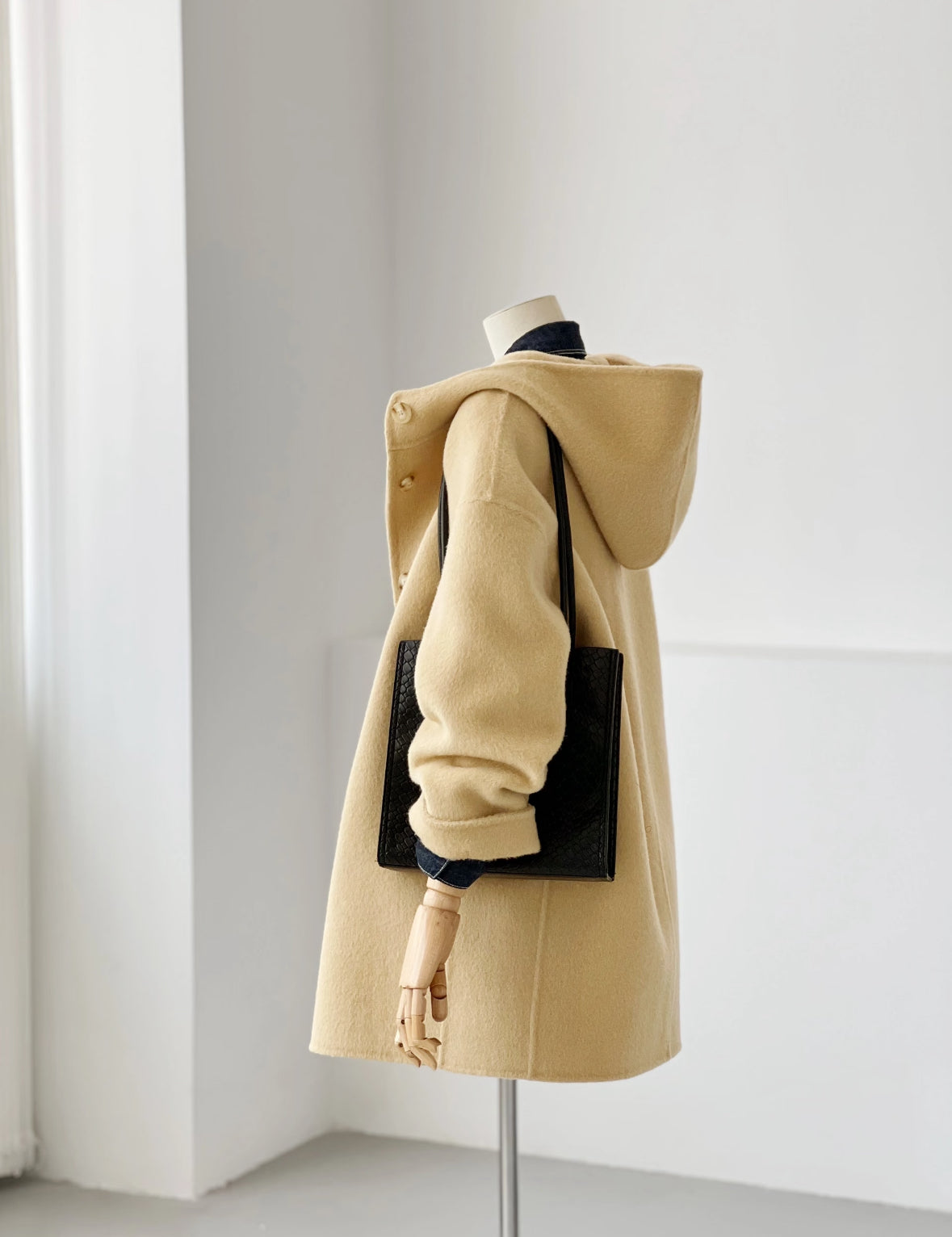 Sera Mid-Length Hooded Wool Jacket - 7 colors