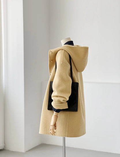 Sera Mid-Length Hooded Wool Jacket - 7 colors