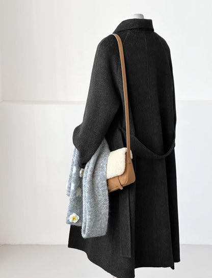 Willow Longline Trench Coat - Black