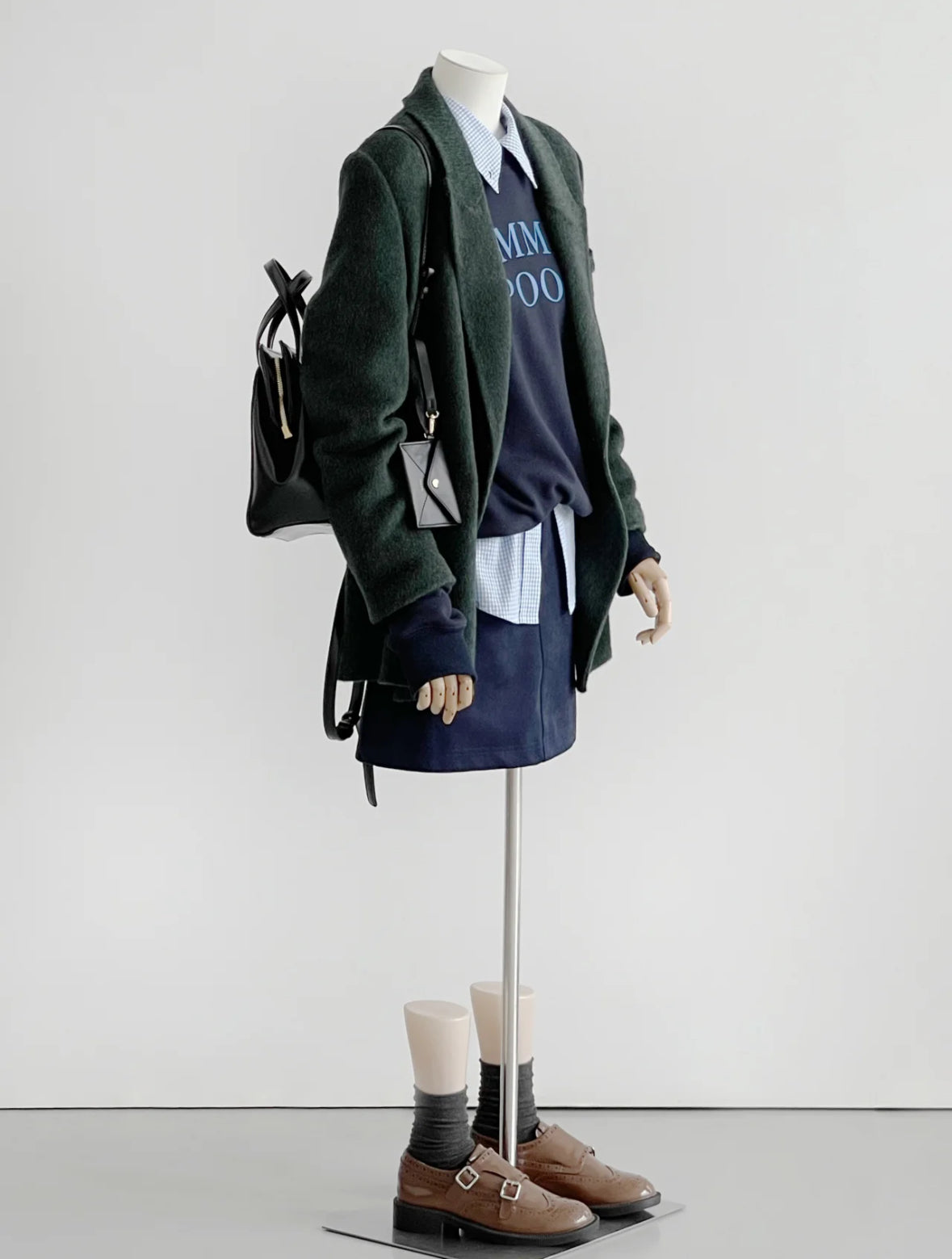 Ember 100% Wool Double-breasted Blazer - Green