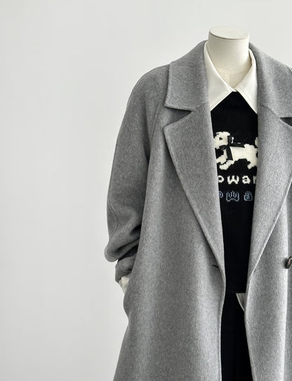 Pre-order ‘Sage’ Gray Longline Trench Coat