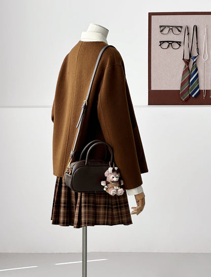 Lysa Cashmere Blended Short Wool Jacket - 2 Color