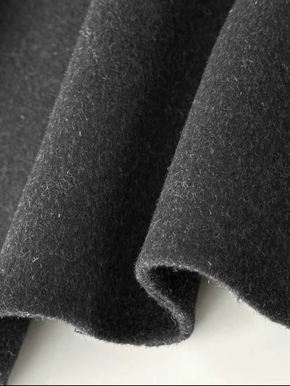 Solin Black Longline Trench Coat