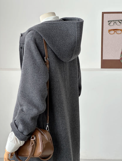 Dualis 3 in 1 longline wool coat and vest set