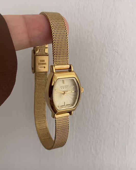 JULIUS Golden Fall Retro Bracelet Watch