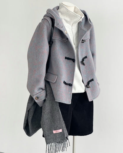 Monet Toggled Short Wool Jacket - 2 Colors