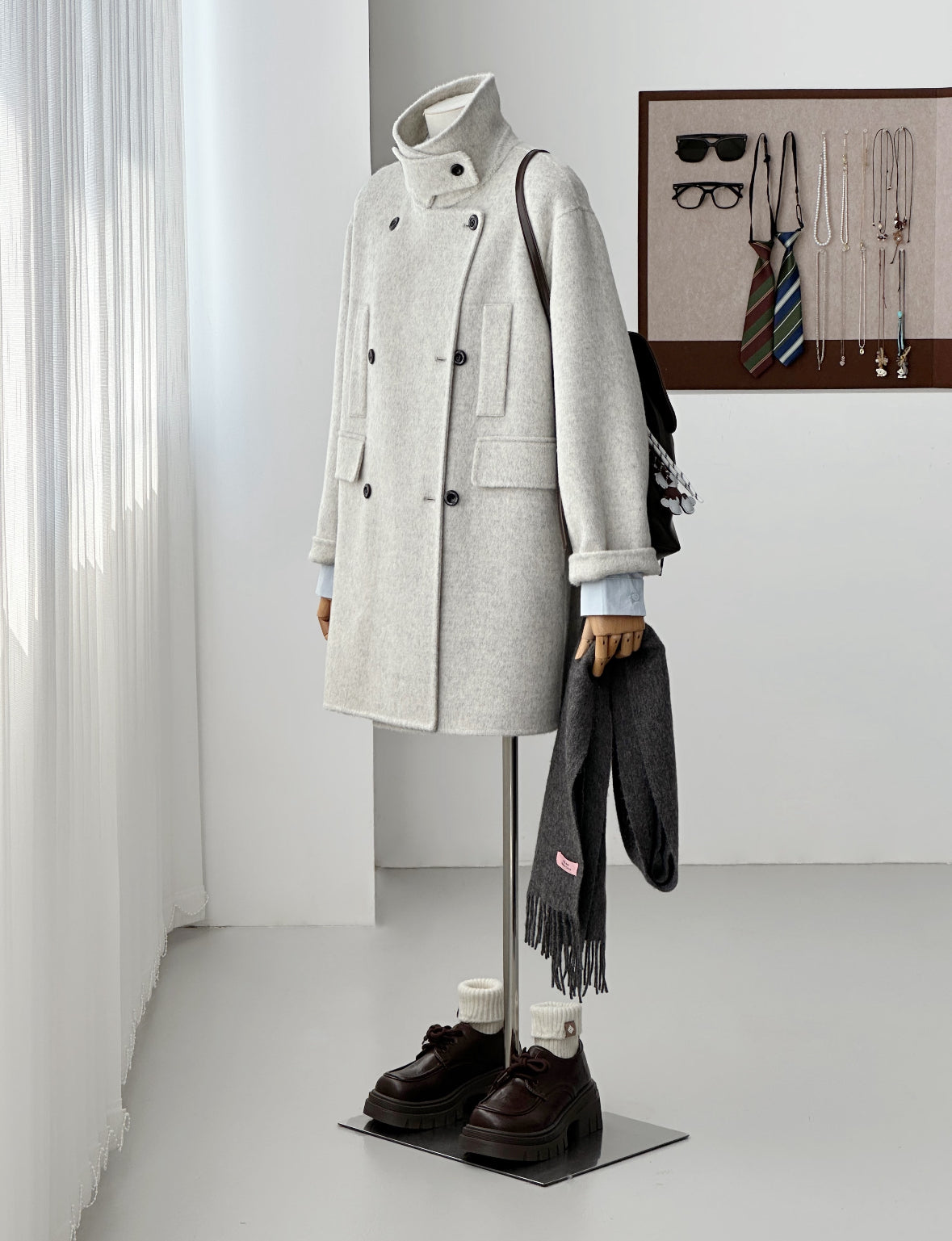 Merrin Mid-length Wool Coat - 5 Colors