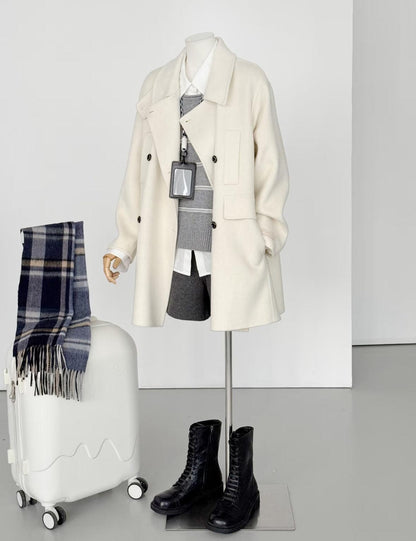 Merrin Double-Breasted Wool Coat - 5 Colors