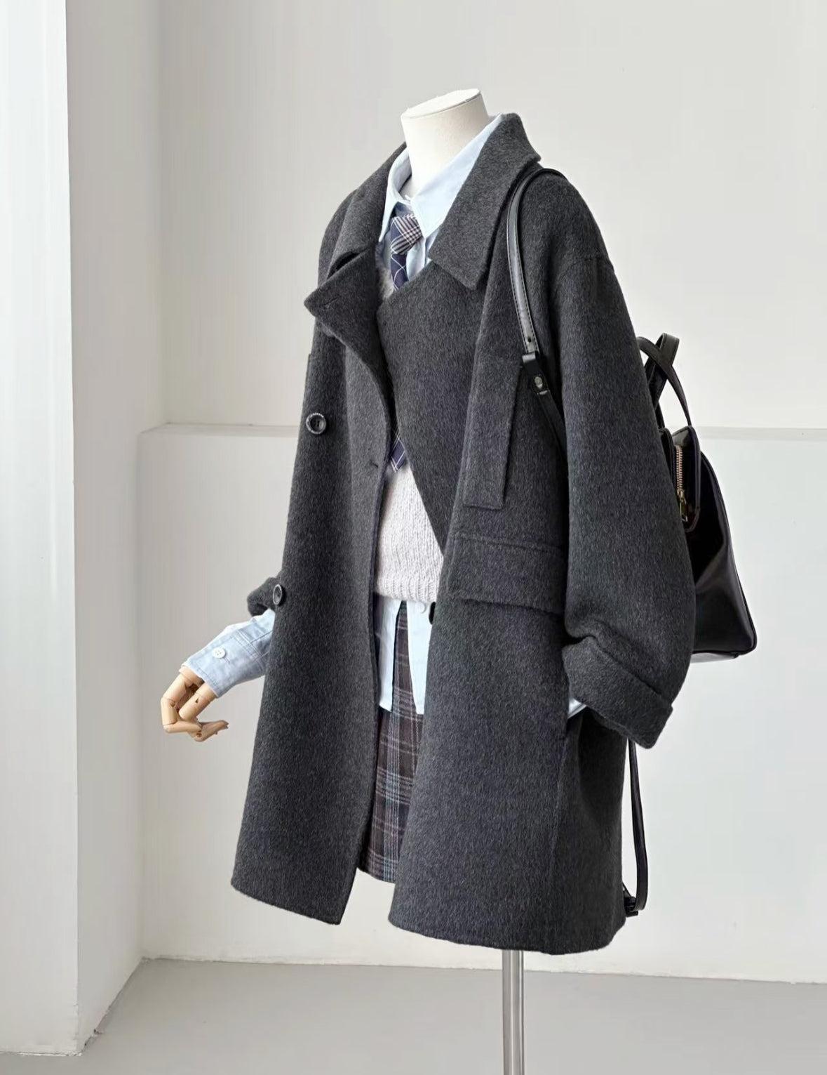 Merrin Double-Breasted Wool Coat - 5 Colors