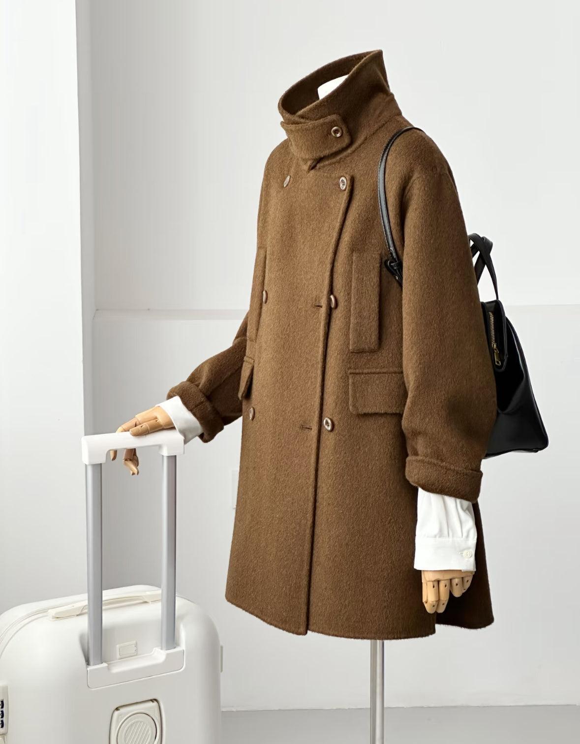Merrin Double-Breasted Wool Coat - 5 Colors