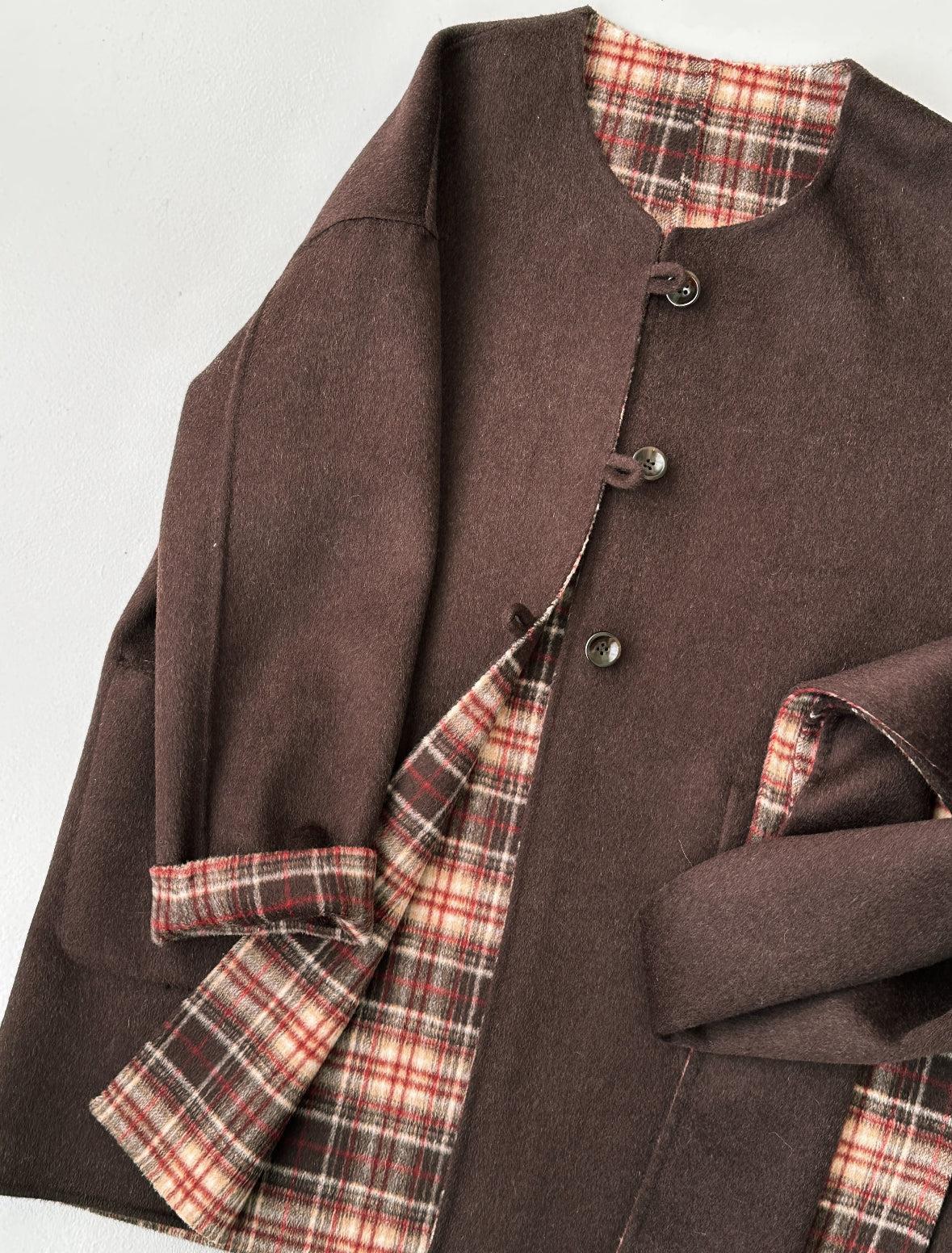 Nova Reversible 100% Wool Jacket with Scarf - 5 colors