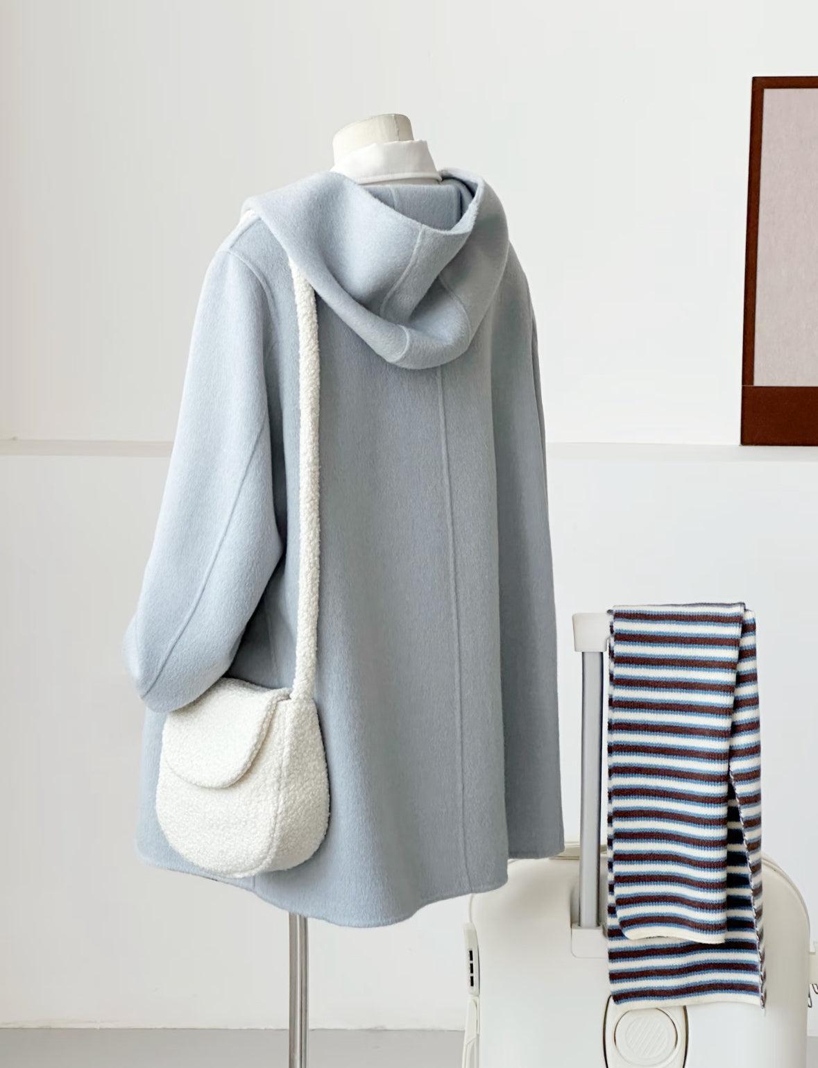 Sera Mid-Length Hooded Wool Jacket - 5 colors